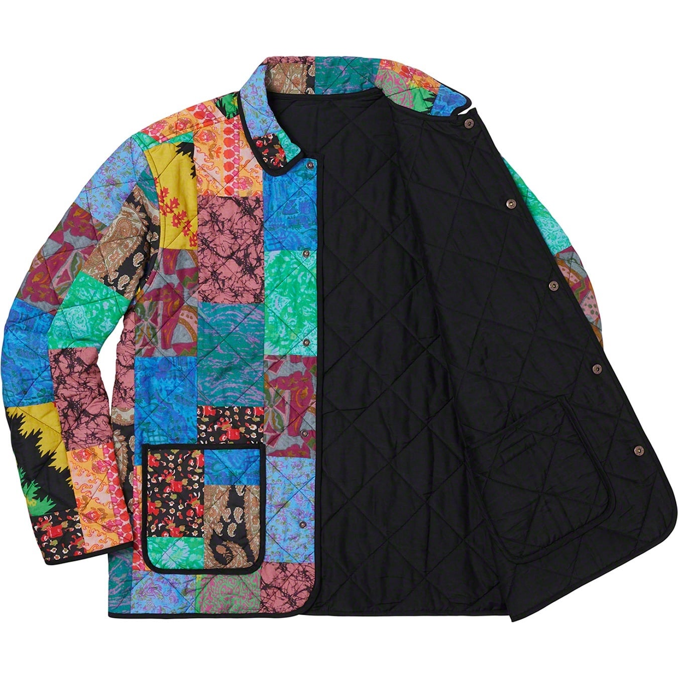 Reversible Patchwork Quilted Jacket view 7